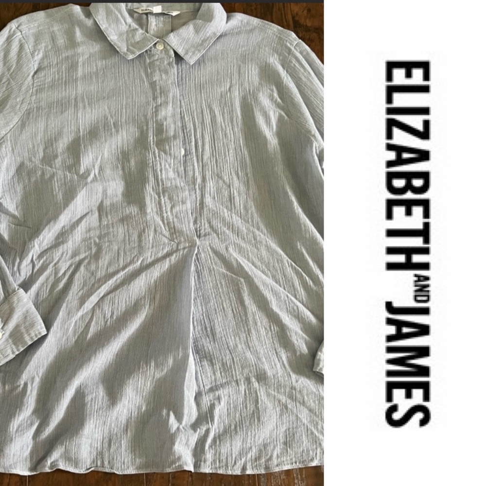0295| Like New | Elizabeth and James Womens button Down Shirt | Size Large